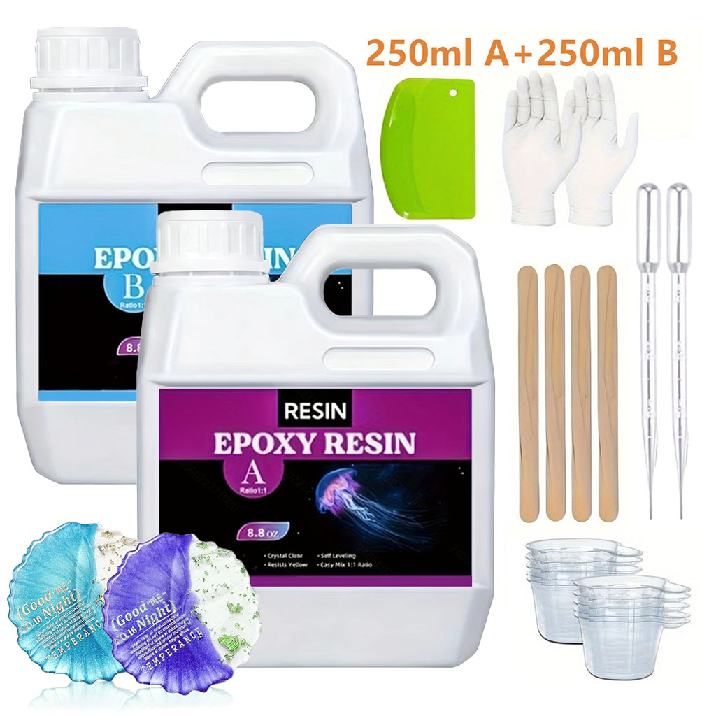 Woodworking Resin - Kit di Resina Epossidica Trasparente 125ml/250ml