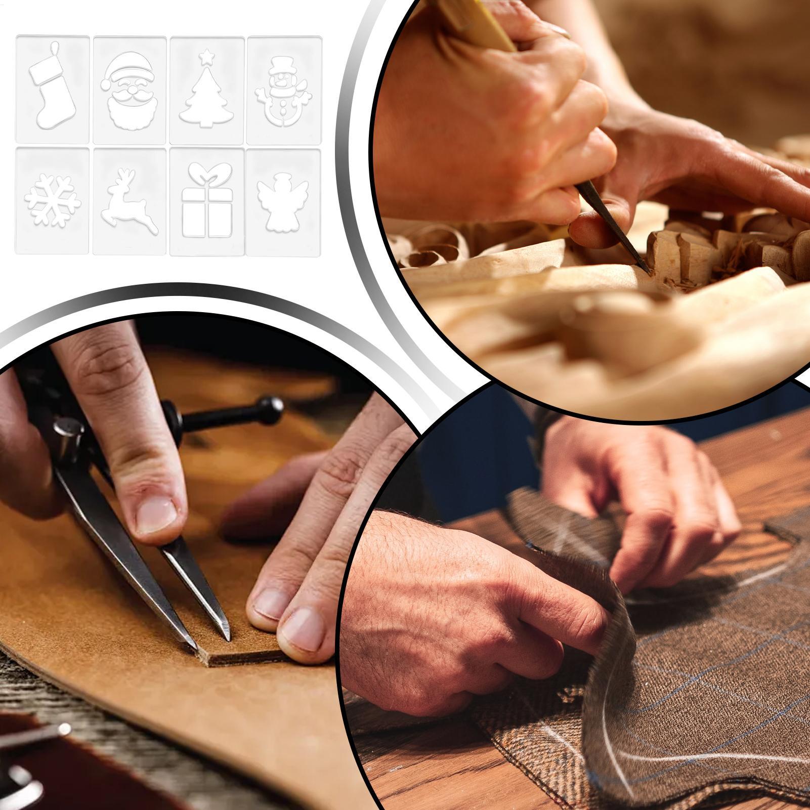 Woodworking Templates - Stencil natalizio Stencil portatili per la