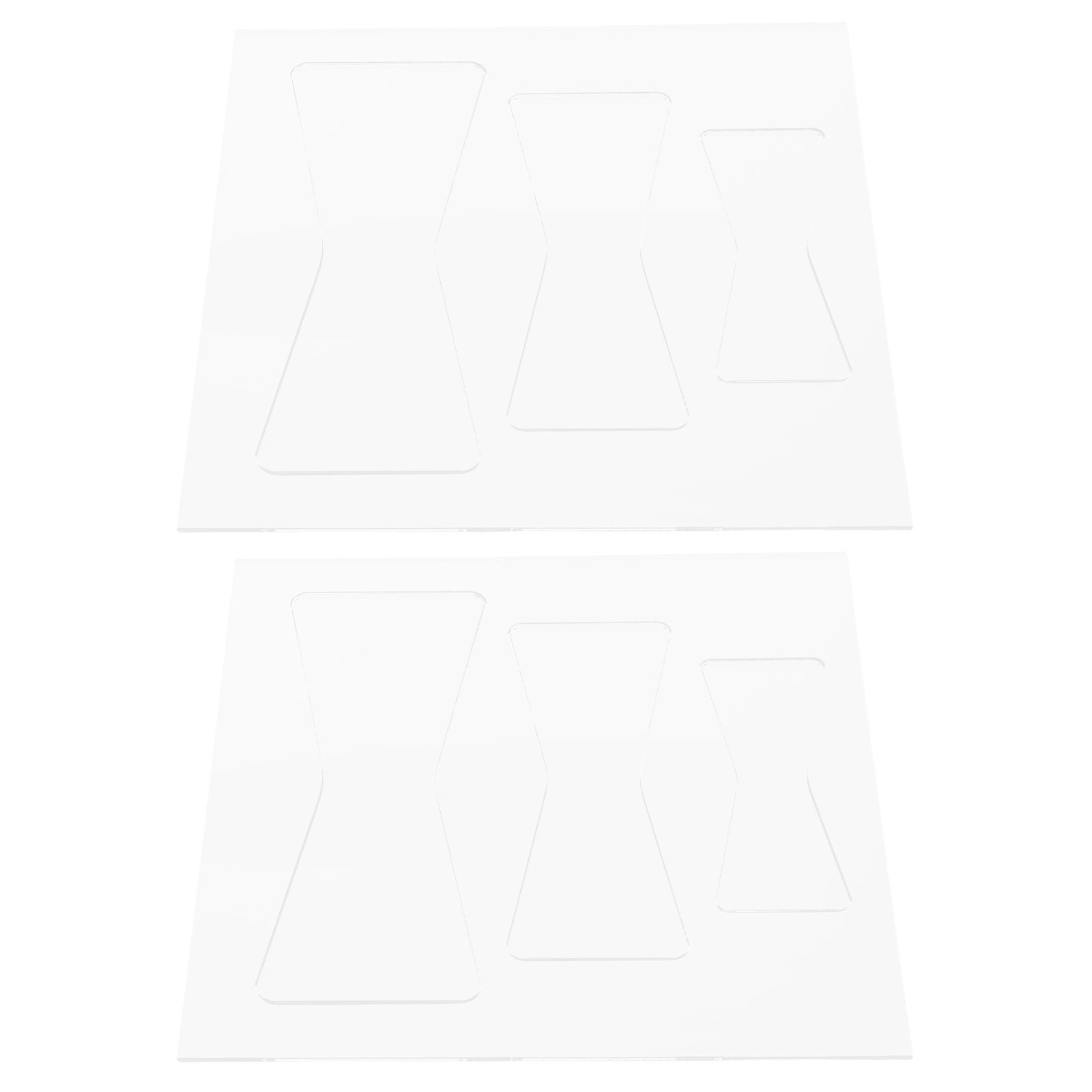 Woodworking Templates - Set di 2 modelli in acrilico