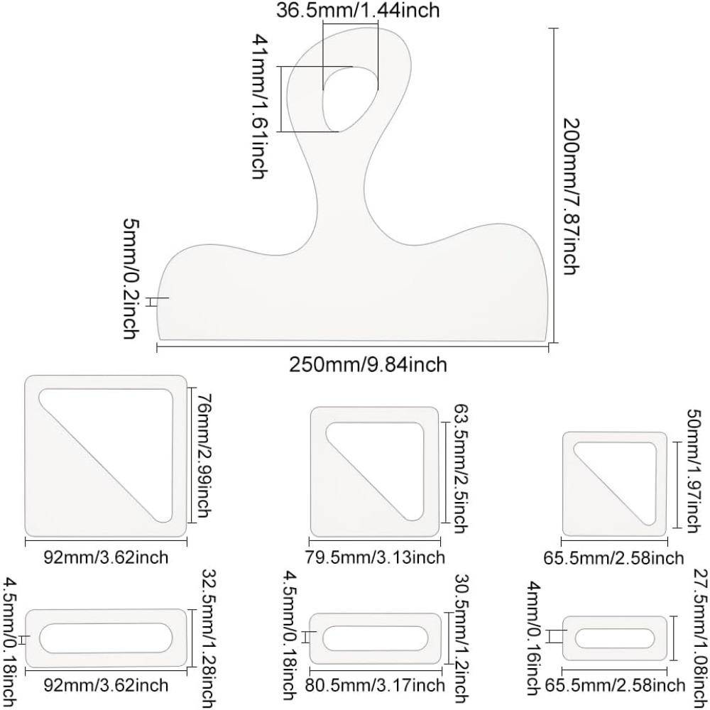 7 pezzi modello di salumi mani - Woodworking Templates recensione e prezzo
