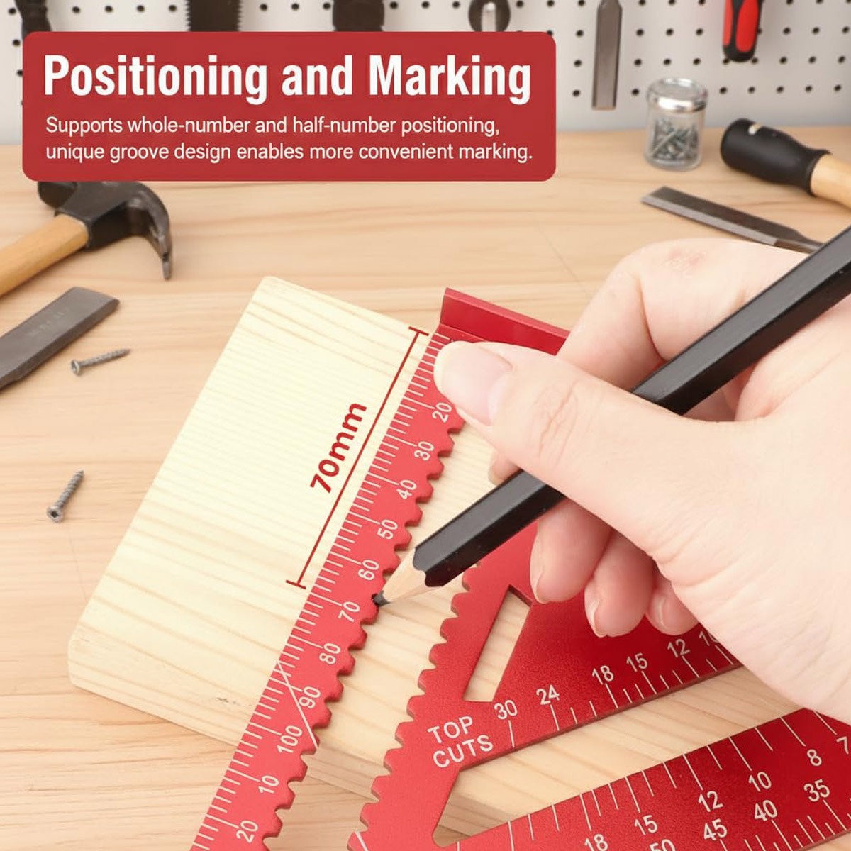 Righello Triangolare in Lega d - Woodworking Basic Tools recensione e prezzo