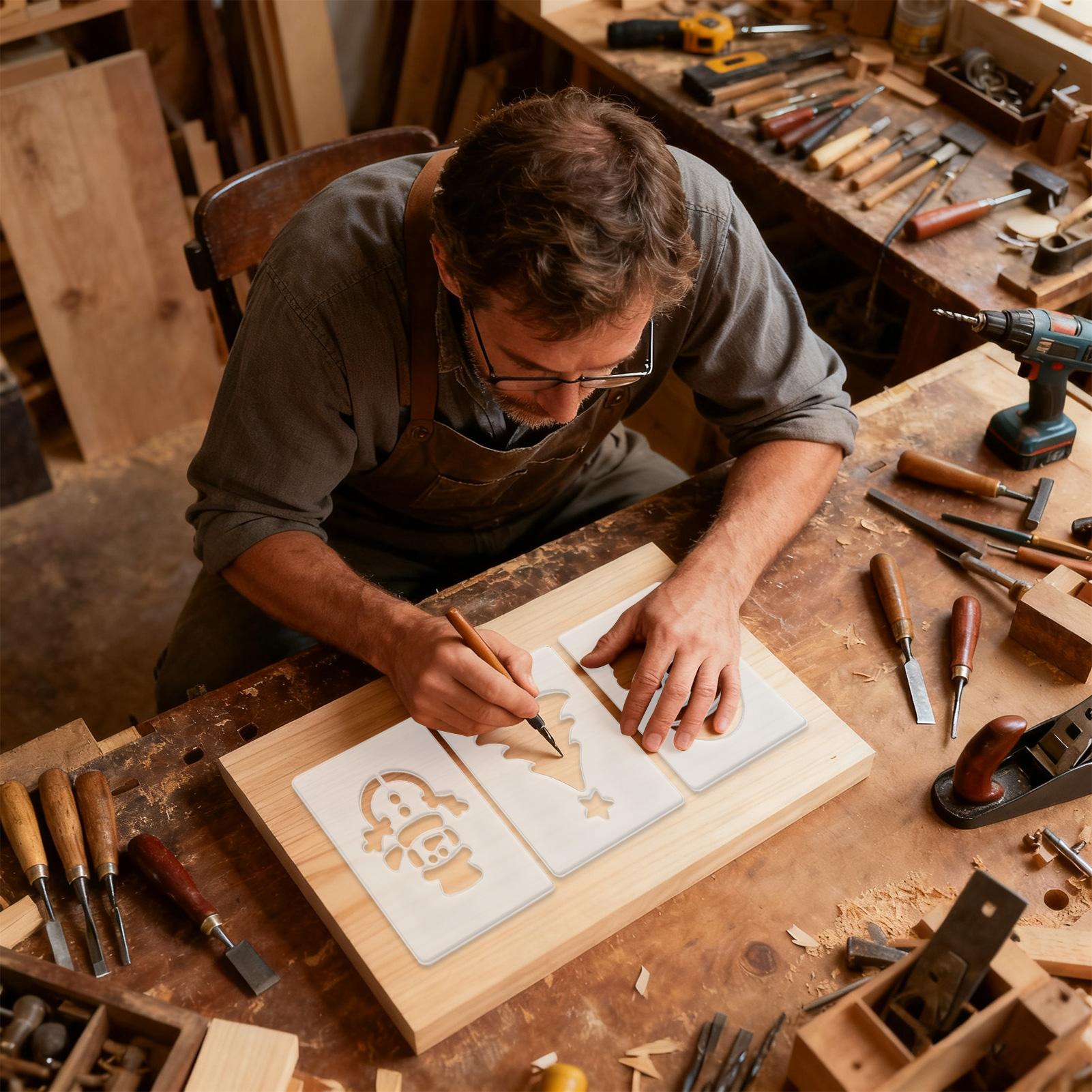 Stencil natalizio Stencil port - Woodworking Templates recensione e prezzo